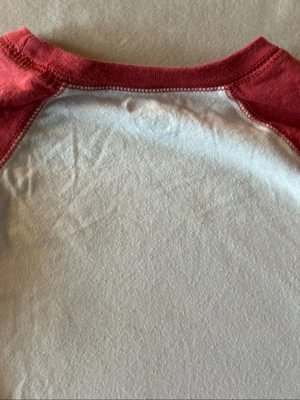 Garanimals Red and White Raglan Long Sleeve Tee